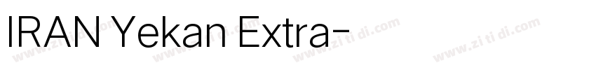IRAN Yekan Extra字体转换
